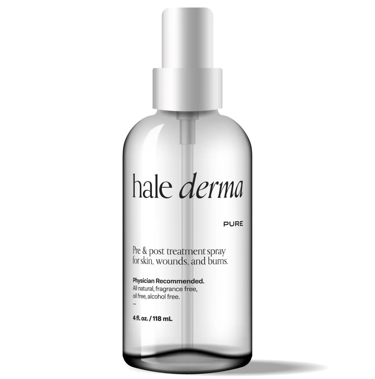 Hale Derma pure pre and post treatment spray, 4 oz